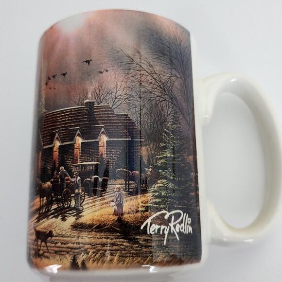 Terry Redlin 1995 "God Shed His Grace On Thee" Wildlife  Coffee Mug Collectible - Picture 2 of 7